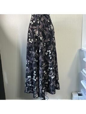 Vintage Floral Wimsigoth Cottagecore Maxi Skirt